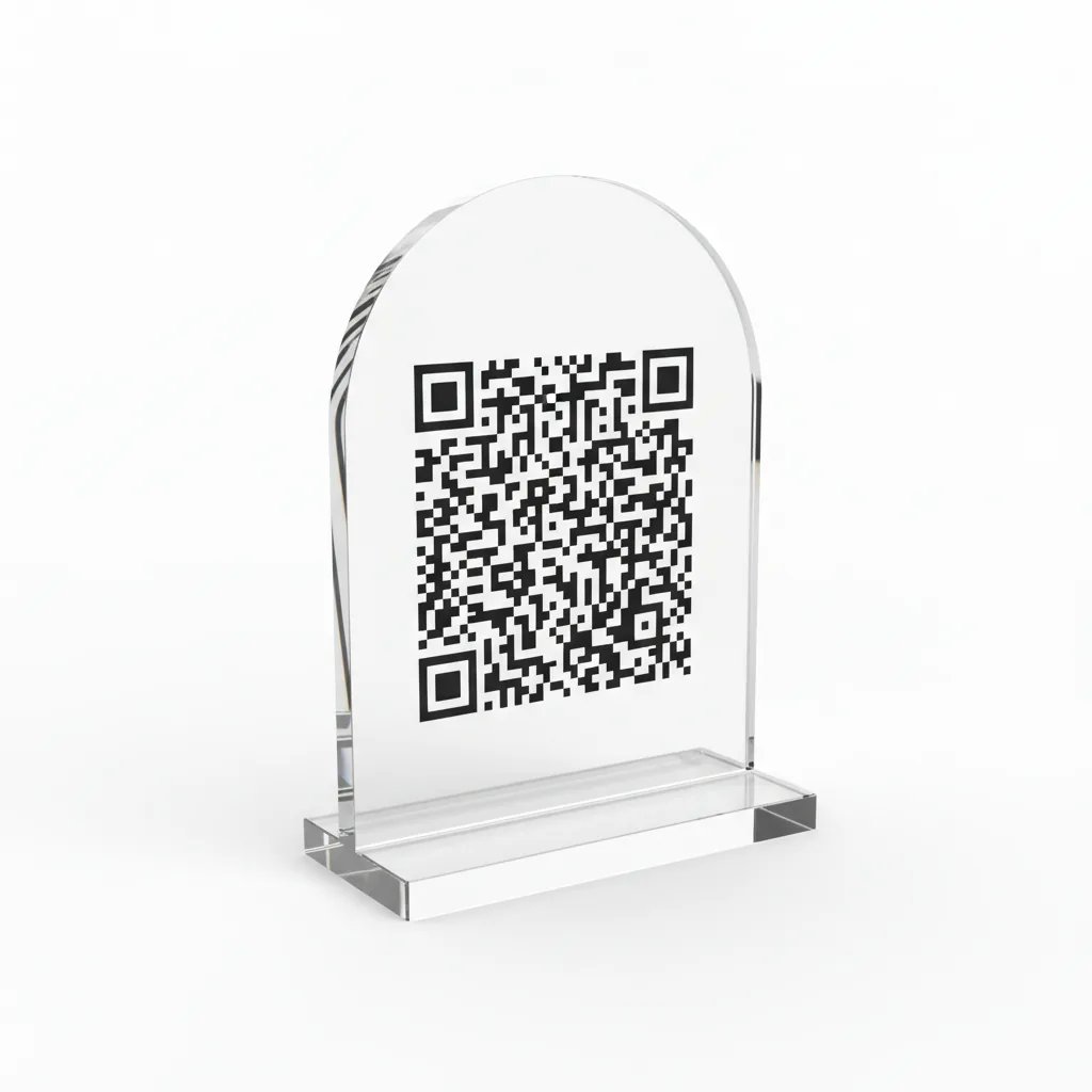 QR Payment Stand for Vehicle Cabins