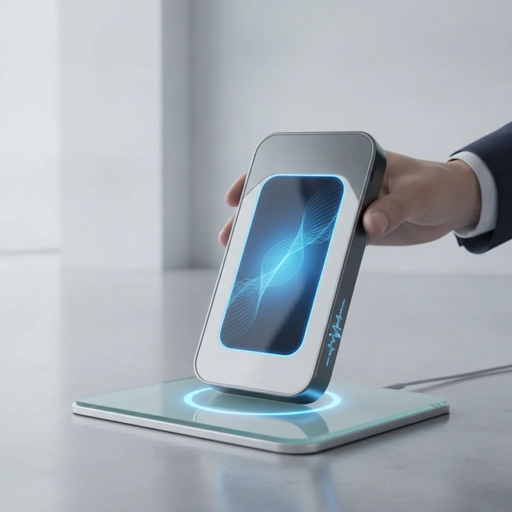 Modern fintech minimalism, confident and trustworthy mood, crisp